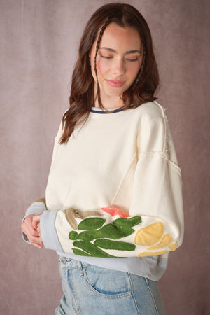 Tulip Patchwork Knit Top