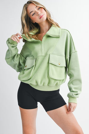 AEMI+CO Women's Top Carter Pullover