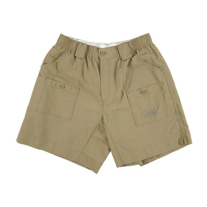 AFTCO MFG 14-Men's Activewear Aftco Original Fishing Shorts Long - Khaki || David's Clothing