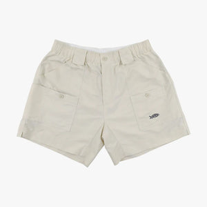 AFTCO MFG Men's Shorts Aftco Men's Original Fishing Shorts 6"- Natural || David's Clothing