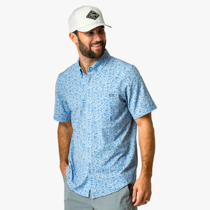 AFTCO MFG Men's Sport Shirt Aftco Boatbar SS Button Down Shirt