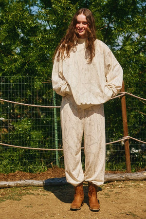 BUCKET LIST Women's Pants Camouflage Loose Fit Waist Banded Jogger Pants