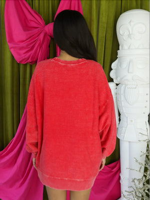 CHARLIE SOUTHERN Women's Sweater Charlie Southern Merry Christmas Ya Filthy Animal - Red Cord || Davids