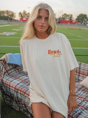 CHARLIE SOUTHERN Women's Top Charlie Southern Howdy Football Tee