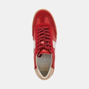 DOLCE VITA Women's Shoes Dolce Vita Notice Sneakers Crimson Suede || David's Clothing