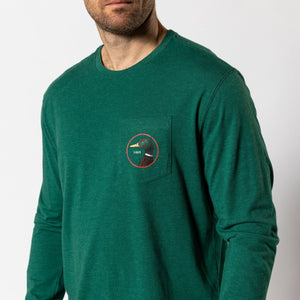 DUCK HEAD Men's Tees Duck Head Logo Long Sleeve T-Shirt