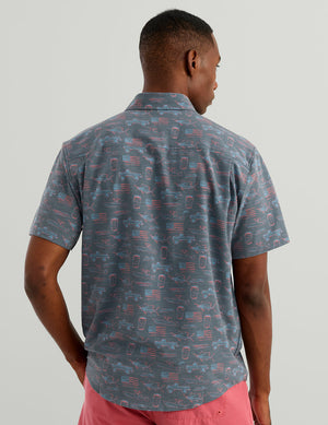 HUK FISHING Men's Sport Shirt Huk Kona Button-Down