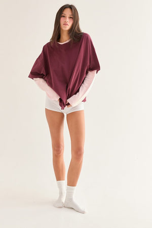 HYFVE INC. Women's Top Crew Neck Short Sleeve Oversized T-shirt