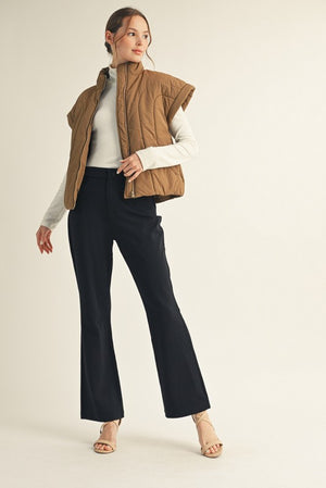 JODIFL Women's Pants Solid Bootcut Slacks