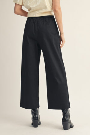 JODIFL Women's Pants Wide Leg Cropped Slacks || David's Clothing