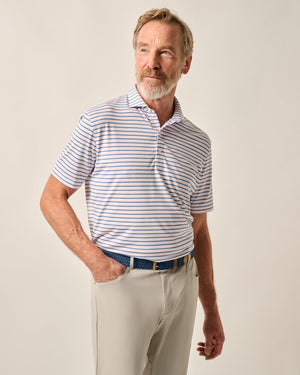 JOHNNIE O Men's Polo Johnnie-O Performance Jersey Polo - Bronte Stripe