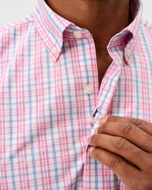 JOHNNIE O Men's Sport Shirt Johnnie-O Everyday Performance Button Down Shirt - Tinsley Plaid