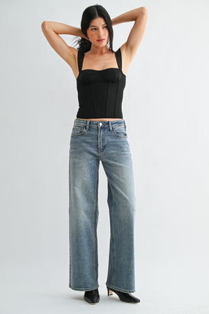 JUST USA DENIM Women's Jeans Just USA Denim Hr Full Length Straight