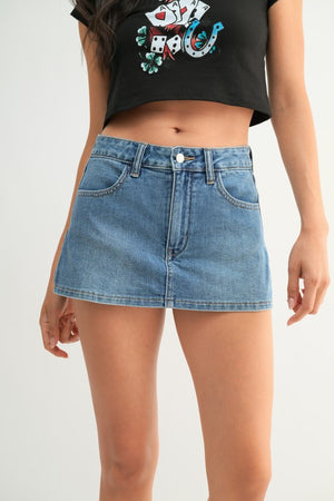 JUST USA DENIM Women's Skirts Just USA Denim Skort || David's Clothing