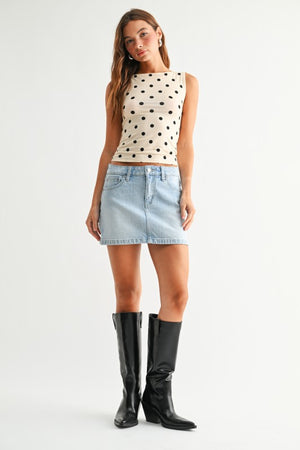 JUST USA DENIM Women's Skirts Micro Skirt With Slit