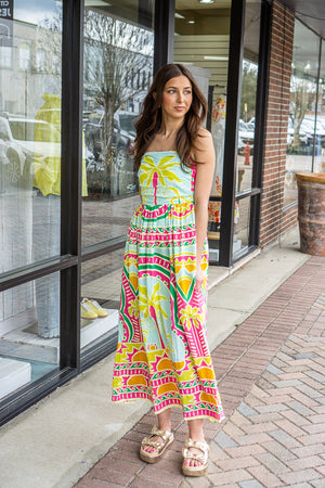 KARLIE CLOTHES Women's Dresses Karlie Palm Beach Bustier Maxi Dress