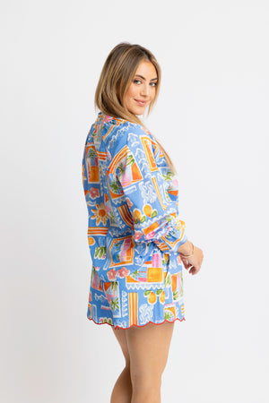 KARLIE CLOTHES Women's Top 222 SANTORINI LS TOP