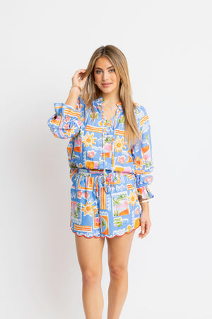 KARLIE CLOTHES Women's Top 222 SANTORINI LS TOP