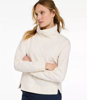 L.L.Bean Women's Sweatshirts L.L.Bean Women's VentureSoft Quilted Funnelneck Pullover