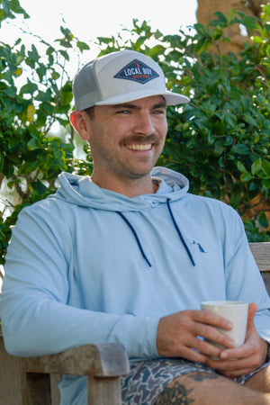 LOCAL BOY OUTFITTERS Men's Hats WHITE FOG / OS Local Boy Men's Diamond Patch 7 Panel Hat L3000465WFG