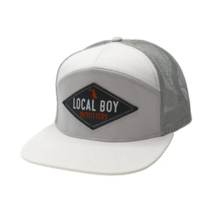 LOCAL BOY OUTFITTERS Men's Hats WHITE FOG / OS Local Boy Men's Diamond Patch 7 Panel Hat L3000465WFG