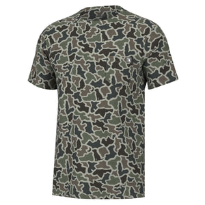 LOCAL BOY OUTFITTERS Men's Tees DOG & MOON CAMO / S Local Boy Men's Short Sleeve Heather Blend Crew l1400082dgmc
