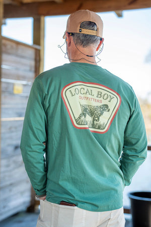 LOCAL BOY OUTFITTERS Men's Tees Local Boy Men's GSP Badge Long Sleeve T-Shirt