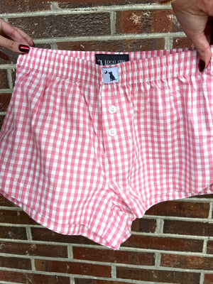 LOCAL GIRL 28-Women's Activewea Local Girl Gingham Boxer Short