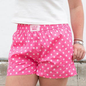 LU LU MAC Women's Shorts Lulu Mac Small Polka Dot Shorts