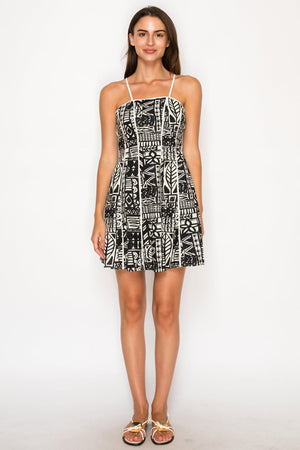 MEET ME IN SANTORINI Women's Dresses Nysas Ink Mini Dress