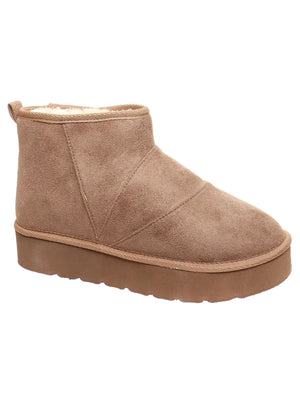 OLEM Women's Shoes Platform Faux Fur Lined Bootie || David's Clothing