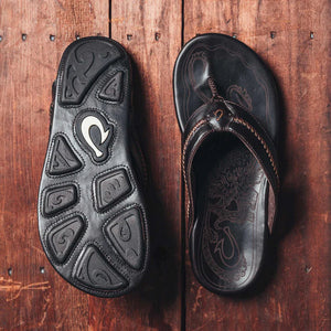 OLUKAI Men's Sandals Olukia Men's Leather Sandals Mea Ola || David's Clothing
