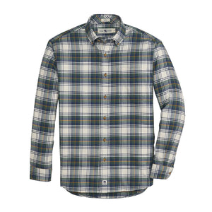ONWARD RESERVE Men's Sport Shirt Onward Reserve Bark Featherweight Flannel - Mallard Green