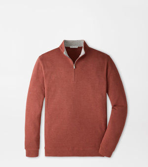PETER MILLAR Men's Pullovers BURNT ORANGE / S Peter Millar Crown Comfort Quarter-Zip Pullover MF26K49BO