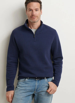 PETER MILLAR Men's Pullovers Peter Millar Quad Quilted Quarter-Zip