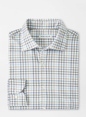 PETER MILLAR Men's Sport Shirt Peter Millar North Coast Crown Lite Cotton-Stretch Sport Shirt