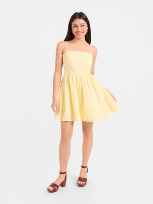 SADIE AND SAGE Women's Dresses Beachglass Embroidered Mini Dress