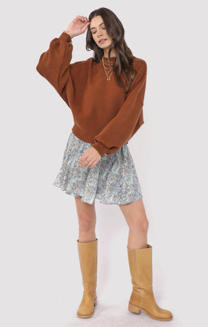 SADIE AND SAGE Women's Sweaters Sadie and Sage on A Stroll Dolman Sleeve Top || David's Clothing