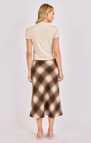 SADIE AND SAGE Women's Top Sadie and Sage Anthem High Neck S/slv Knit Top || David's Clothing