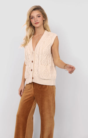 SADIE AND SAGE Women's Top Sadie and Sage Swift Cardigan Vest || David's Clothing