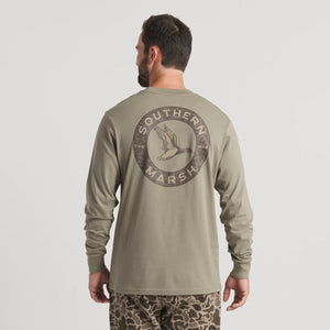SOUTHERN MARSH COLLECTION Men's Tees Southern Marsh Inflight Camo Tee - Long Sleeve