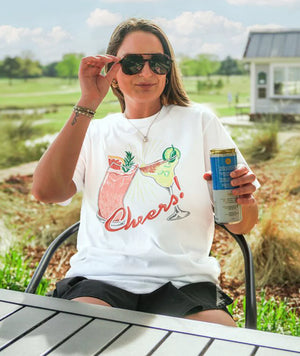 SOUTHERN SHIRT CO. Women's Tee Southern Shirt Cheers Tee - Bright White || David's Clothing