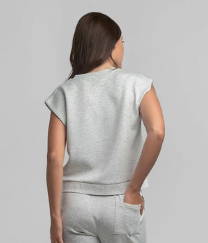 SOUTHERN SHIRT CO. Women's Top Southern Shirt AstroKnit V Neck - Stone