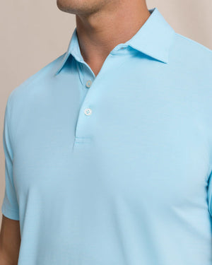 SOUTHERN TIDE Men's Polo Southern Tide Coastal Breeze Heather Performance Polo