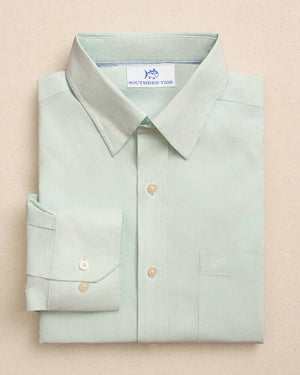 SOUTHERN TIDE Men's Sport Shirt GREEN ASH / S Southern Tide Screen Porch Plaid Charleston Sport Shirt 122172133