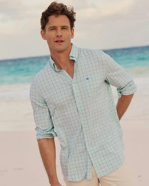 SOUTHERN TIDE Men's Sport Shirt GULF SHORE / S Southern Tide Edisto Island Coastal Breeze® Sport Shirt 122113037