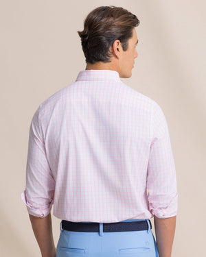 SOUTHERN TIDE Men's Sport Shirt Southern Tide Precheck Plaid Coastal Breeze Sport Shirt
