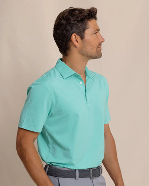 SOUTHERN TIDE Men's Tees Southern Tide brrr°-eeze Heather Performance Polo Shirt || David's Clothing