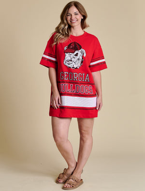STEWART SIMMONS Women's Dresses Stewart Simmons Georgia The Sideline T-Shirt Dress