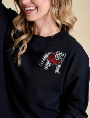 STEWART SIMMONS Women's Top Stewart Simmons Georgia The Sequin Boxy Sweatshirt